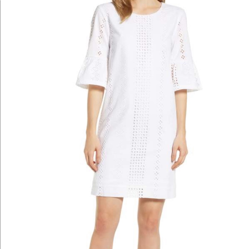 NWT J Crew Fluttersleeve Eyelet Dress
